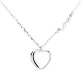 NB-2125 Střibrný náhrdelník s přívěškem - srdíčko - srdce