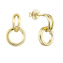 EG9129 Pozlacené stříbrné náušnice visací kroužky