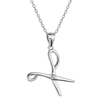 EG4441 Stříbrný náhrdelník nůžky