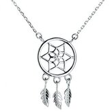 NB-2084 Stříbrný náhrdelník - lapač snů