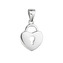 EG3548 Stříbrný přívěsek zámeček srdíčko - srdce