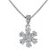 NB-2071 Stříbrný náhrdelník sněhová vločka