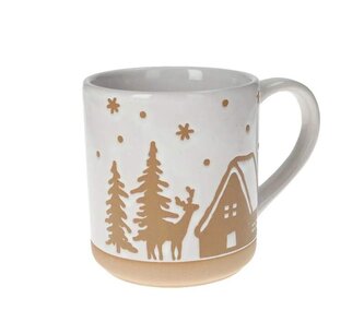 Hrnek na čaj, kakao... s vánočním motivem Chaloupka GingerBread 350ml BRANDANI