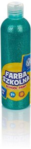 Farba szkolna 250 ml - brokatowa zielona, Astra