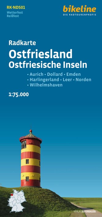 Radkarte Ostfriesland Ostfriesische Inseln