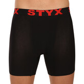 Pánské boxerky Styx long sportovní guma černé (UN4960) L