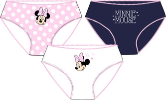 Dívčí kalhotky MINNIE 3 pack v krabičce, vícebarevné, velikost: 116/122