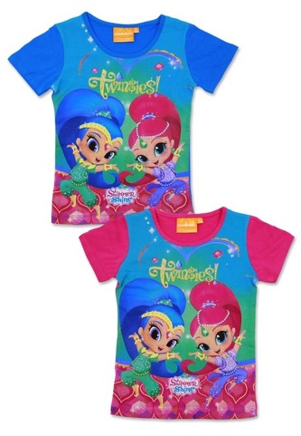 Dívčí tričko TŘPYTKA A SVĚTLA krátký rukáv, modrá, velikost: 98