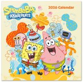Oficiální nástěnný kalendář 2026 s plakátem: Spongebob (SQ 30 x 30|60 cm)
