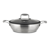 pánev d28 2ucha+PO (silik.okraj), ELEGANCE, ker.povrch, v.7,5cm, NR