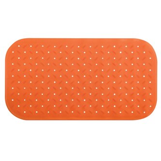 MSV protiskluzová podložka do vany CLASS Premium, oranžová, SBS kaučuk, 36 x 65 cm