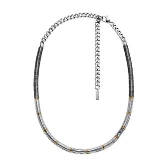 Luxusní korálkový náhrdelník z hematitu DX1575931 Diesel
