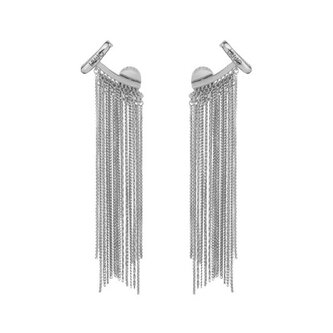 Dlouhé ocelové náušnice s řetízky LJ2783 Liu Jo