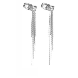 Dlouhé ocelové záušnice s řetízky Fashion LJ2769 Liu Jo