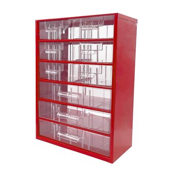 TOKOZ - Zásuvkový organizér 09 / 6M, 3L - RAL 3002 - Červená