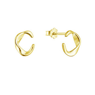 EG2493 Pozlacené stříbrné náušnice