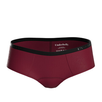 Menstruační kalhotky Underbelly Lowee červené (LOWEE-BO-EM-1-PAD) S