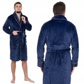 Pánský župan L/XL SPRINGOS ROYAL modrý