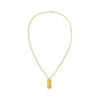 Pozlacený pánský náhrdelník s vojenskou známkou Jameson 2790628 Tommy Hilfiger