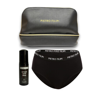 Dámská dárková kosmetická taštička menstruační kalhotky a intimní mycí pěna Pietro Filipi (4PTJVIG) L