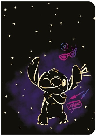 Zeszyt A5 60 k. kratka z marginesem Disney Gold Stitch wzór 2 CoolPack, Patio