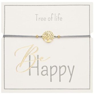 Bransoletka Gifty Be Happy pozłacana gold Tree of Life, MFP