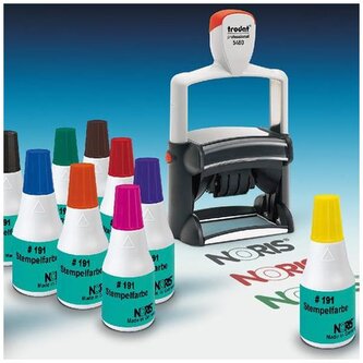 Tusz do stempli szybkoschnący czarny 25ml, 191PO, Noris