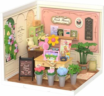 ROBOTIME Rolife DIY House: Květinářství s LED osvětlením 142 dílků