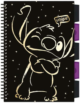 Kołonotes B5 100 k. kratka Project Book Disney Gold Stitch wzór 1 CoolPack, Patio