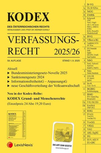KODEX Verfassungsrecht 2025/26 - inkl. App