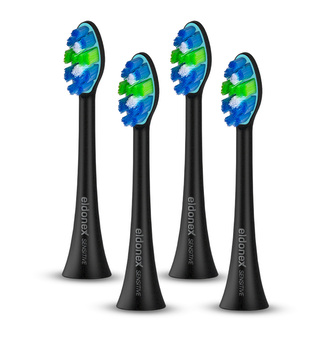 ELDONEX SonicPro SENSITIVE náhradní hlavy kartáčku ČERNÉ