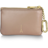 Sheaffer, Pouzdro na klíče se zipem Emily in Paris, kůže, béžová