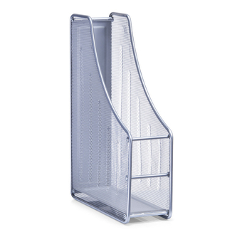 Pořadač na dokumenty, kovový, šedý