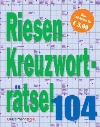 Riesen-Kreuzworträtsel 104 (5 Exemplare à 3,99 EUR)