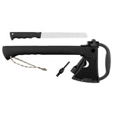 Sekera FoX Outdoor Survival Pro - černá-stříbrná