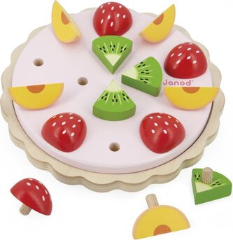 Janod Hračka pro děti Dřevěný ovocný dort Twist, věk: 2+