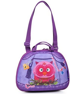 OKIEDOG Taška na svačinu přes rameno Sova - fialová