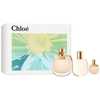Chloé Nomade Dárková sada Parfémová voda 75 ml, miniaturka Nomade Parfémová voda 15 ml a tělové mléko Nomade 100 ml