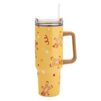 KUBEK TERMICZNY DO SAMOCHODU Z UCHWYTEM 1,2 L DEK. CIASTUŚ