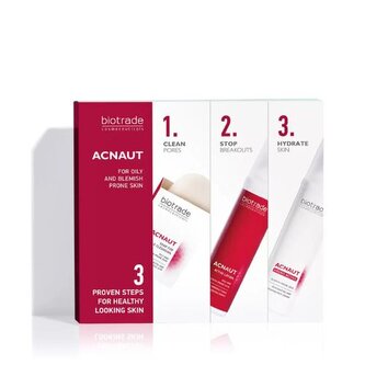 Sada péče o aknózní pleť (pleťová voda + krém + mýdlo) Acnaut Biotrade