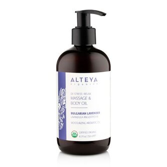 Masážní tělový olej relaxační z levandule Alteya Organics 250 ml