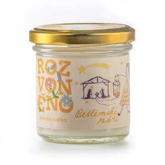 Betlémská záře (přírodní svíčka s kadidlem a myrhou) Rozvoněno - 130 ml