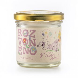 V říši snů (přírodní svíčka s levandulí) Rozvoněno - 130 ml