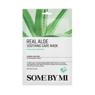 Zklidňující maska s aloe vera Real Aloe (Soothing Care Mask) Some By Mi - 20 g