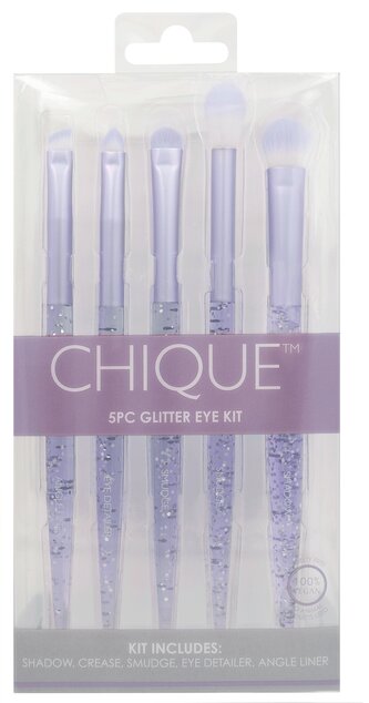 Royal & Langnickel CHIQUE™ 5PC Glitter Eye Kit - Sada kosmetických štětců na líčení - 5ks