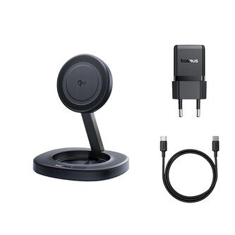 Bezdrátová nabíječka Baseus EnerFill FF11 15W skládací černá