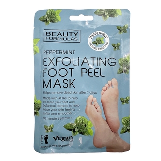 Beauty Formulas Exfoliační maska na nohy s mátou - 1 pár