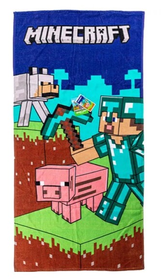 Dětská bavlněná osuška MINECRAFT STEVE