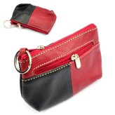 Dariya bags Velká klíčenka kožená černo-vínová