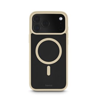 Hama Frame Protect, kryt pro Apple iPhone 17 Pro Max, magnetický, průhledný/béžový